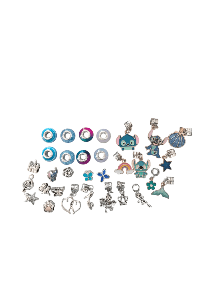 Conjunto Acessórios Stitch Disney - Pulseiras Colar Estojo Portugal