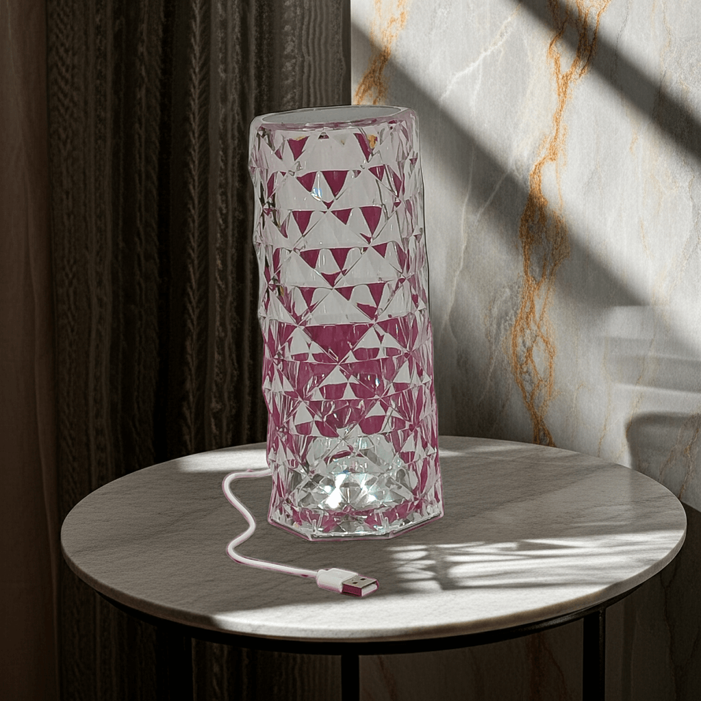 Candeeiro LED RGB - Iluminação Colorida com Controlo Remoto