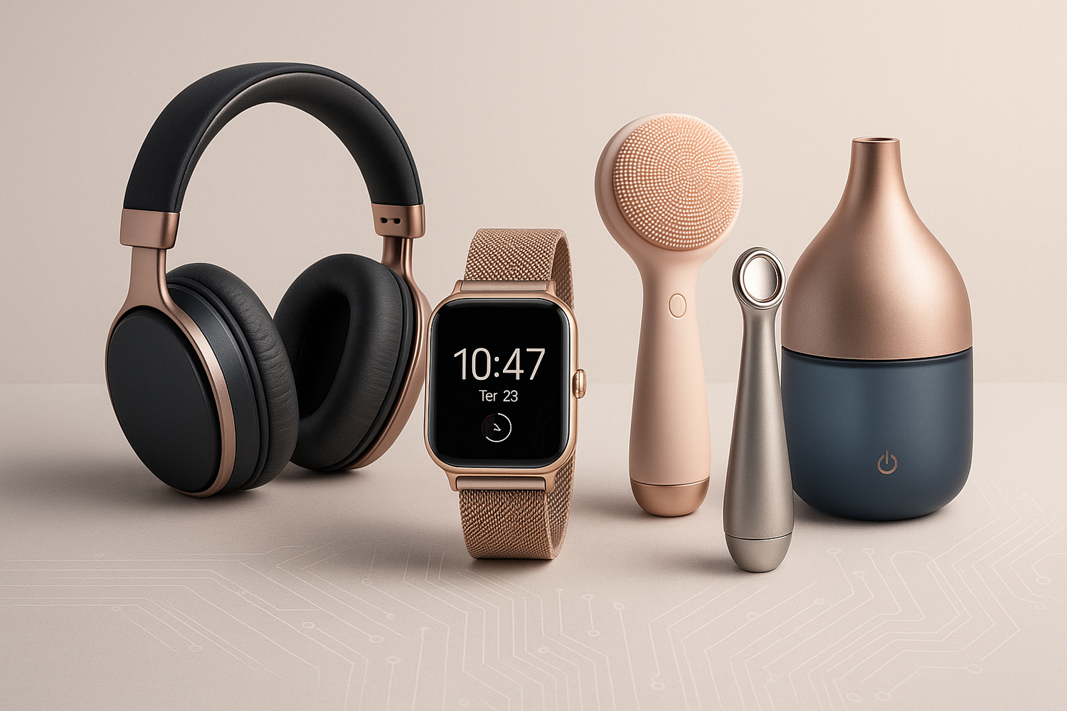 Imagem premium para Destaques - Tecnologia e Beleza