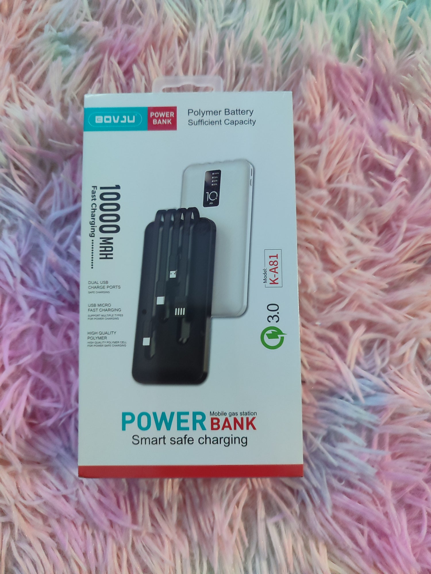Power Bank 10000mAh - Carregador Portátil Rápido Universal