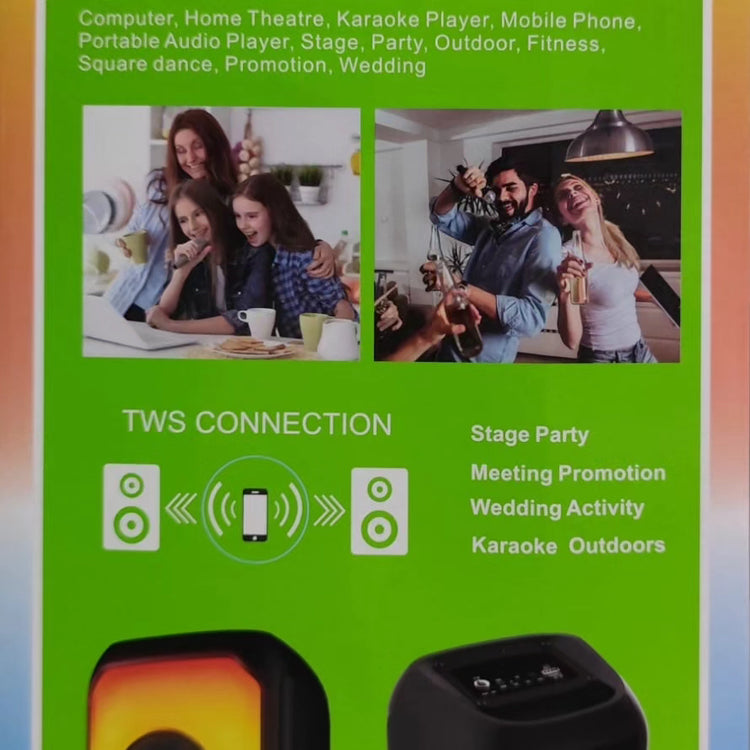 Coluna Bluetooth Portátil - Alto-falante Sem Fios com Graves Potentes